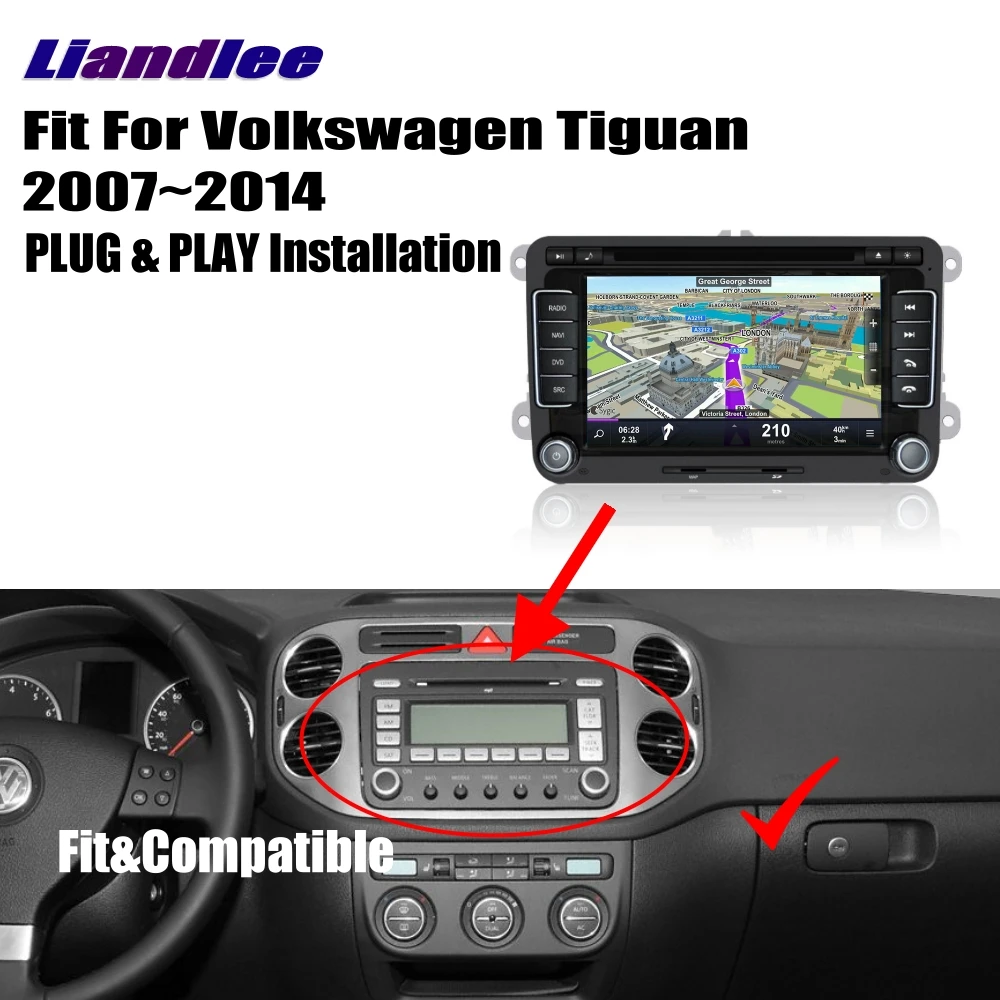 Flash Deal Liandlee For Volkswagen VW Tiguan 2007~2014 Android Car Radio CD DVD Player GPS Navi Navigation Maps Camera OBD TV Screen 3