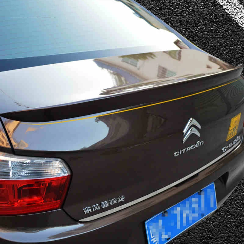 

For Citroen ELYSEE C-ELYSEE 2014-2017 Rear Wing Spoiler, Trunk Boot Wings Spoilers paint ABS 3M Paste