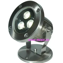 Нержавеющая сталь, IP68, CE Высокая мощность 3 Вт Открытый Светодиодный точечный светильник, светодиодный светильник для бассейна, DS-10-43-3W, хорошее качество, 3X1 Вт, 12 В DC
