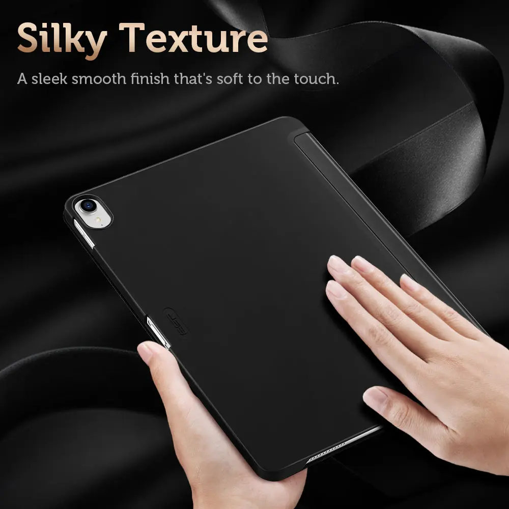 Case For Ipad Pro 11 Rubber Oil Cover PU Leather Ultra Slim Fit Light Weight Smart Case Rubberized Case For Ipad 2018