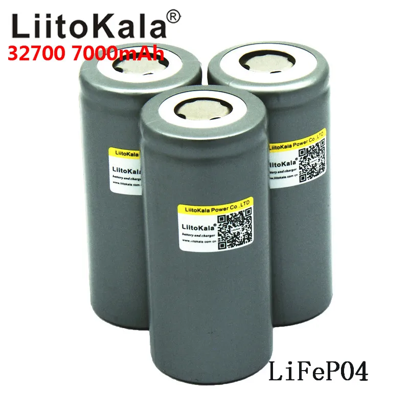 3 шт. LiitoKala 32700 3,2 в 7000 мАч lifepo4 перезаряжаемые батарея ячейки LiFePO4 5C разряда батарея для резервного копирования мощность фонарик