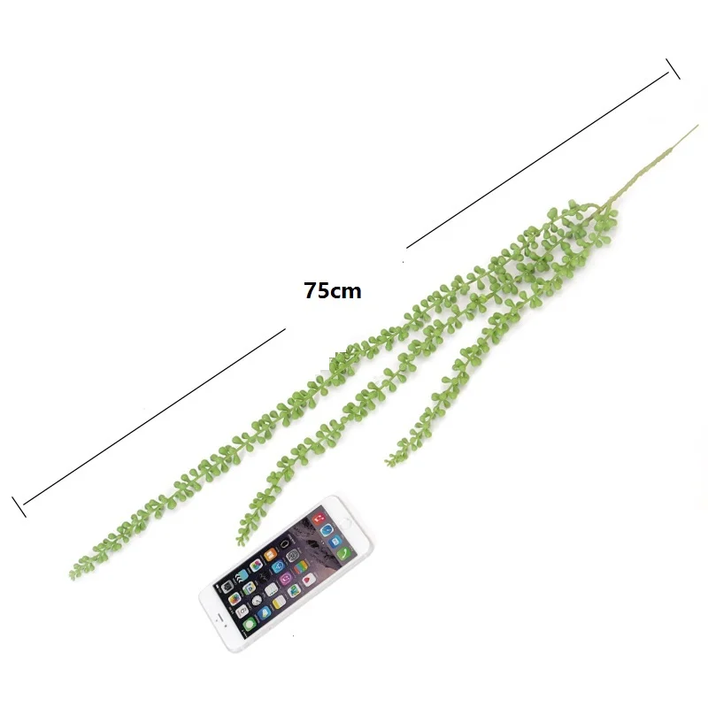 Индиго-суккулентное растение зеленое растение декоративный цветок тростник пластиковые цветы настенные украшения Висячие лоза ротанга