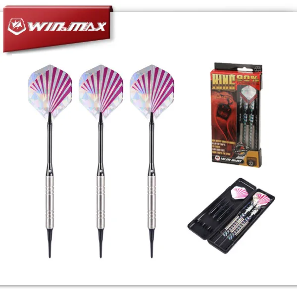 WINMAX "KING", лучшее качество, 16 г и 18 г, мягкий наконечник, 90%, вольфрам, соупло, пластырь, мягкий наконечник, Дартс для электрической Дартс