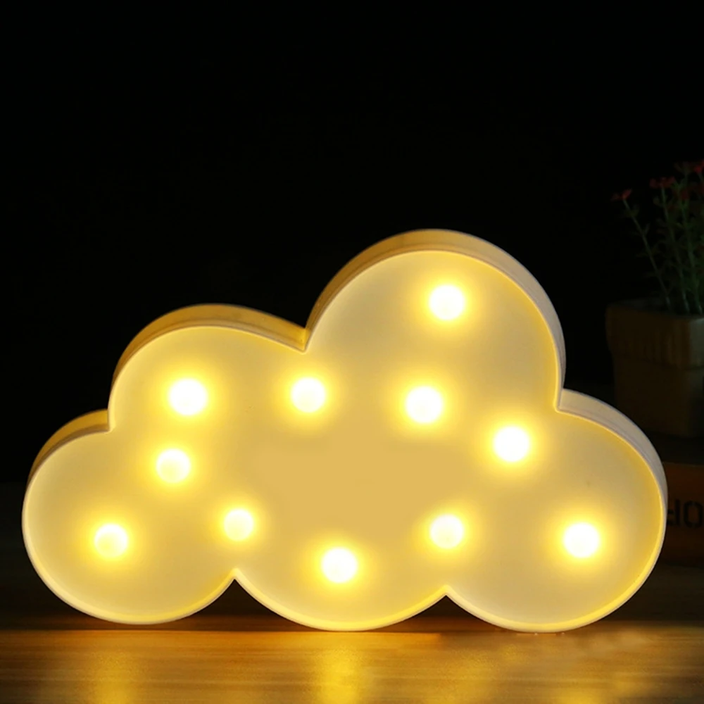 3D LED Night Light Cloud Lamp Romantic Table Lamp For Christmas Wedding