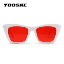 YOOSKE прямоугольные солнцезащитные очки с плоским верхом женские Винтажные Солнцезащитные очки «кошачий глаз» женские ретро очки для вождения солнцезащитные очки UV400