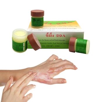 

29A Antipruritic Psoriasis Eczema Cream and Dermatitis Thailand Traditional Therapy Ointments Antibacterial Psoriasis Cream