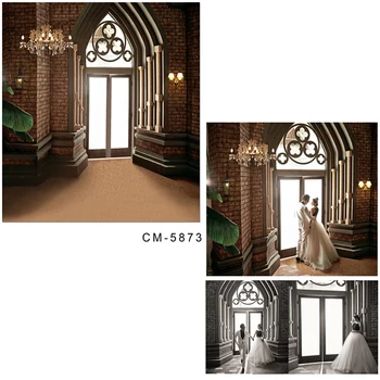 

DAWNKNOW Indoor Vinyl Photography Backdrops For Wedding Castle Polyester Background For Lover Photo Studio CM5873