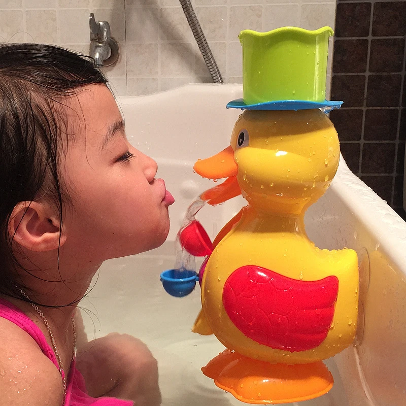 

Baby Bath Toys Cartoon Rubber Duck Dolphin Automatic Spout Buttressed Shower Toys For Girls Waterwheel/Wheel Type Dabblinng Toy
