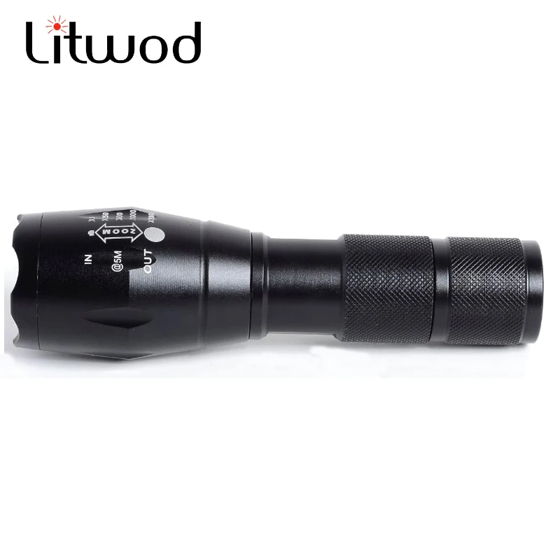 

z20 LED tactical flashlight torch 3800 Lumens XM-L2 Zoomable self defense portable lantern 5 mode adjustable camping light lamp