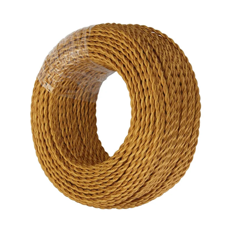 fio de corda elétrica fio flexível de tecido de seda