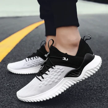 

2019 New Four Seasons Men Sneakers Lace-up Trainers Sport Shoes Zapatillas Casual Shoes Men Outdoor Walking chaussure homme