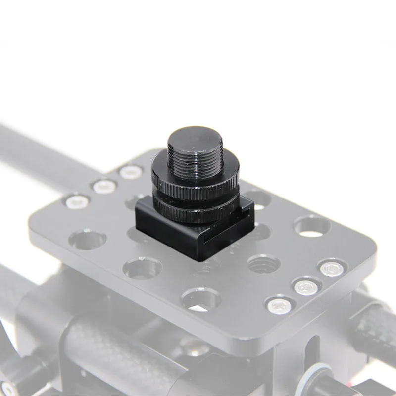 CAMVATE 5/8 Mic Горячий башмак адаптер + 1/4 &quotГорячий Холодный для DSLR Camara Mikrofon