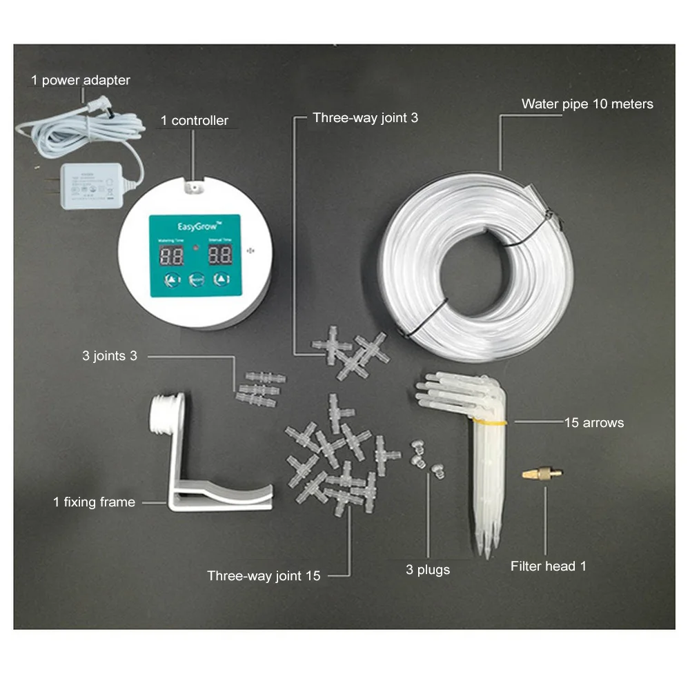 

Drip Arrow Automatic Watering Device Succulents Plant Drip Irrigation Tool Water Pump Timer System Controller Intelligent Garden