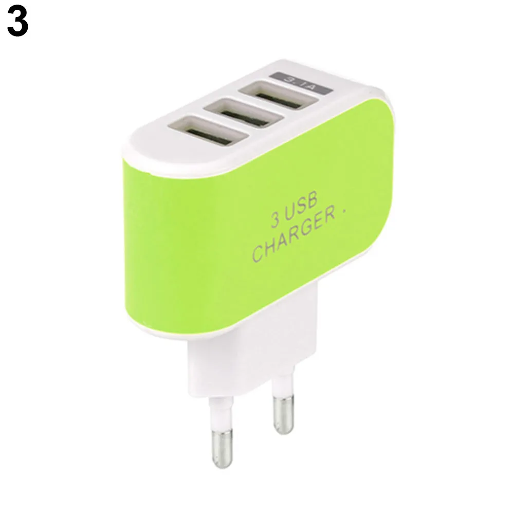 Быстрое зарядное устройство с 3 USB портами 1 А|adapter for samsung|charger adapter samsungcharger |