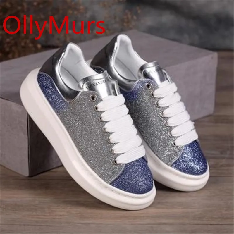 

Women's shoes brand sequined casual shoes leather breathable wild ladies white shoes women's shoes outdoor sports Chaussures