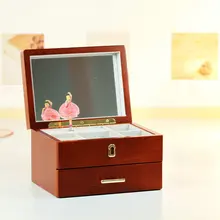 Деревянная музыкальная шкатулка заводная балларина музыкальная шкатулка подарки на день рождения Домашний декор