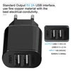 EU Plug Mobile Phone Charger Universal Dual USB Wall Charger Smart Phone Charger for iPhone 8 7 6 Samsung Huawei Tablet Charger ► Photo 3/6