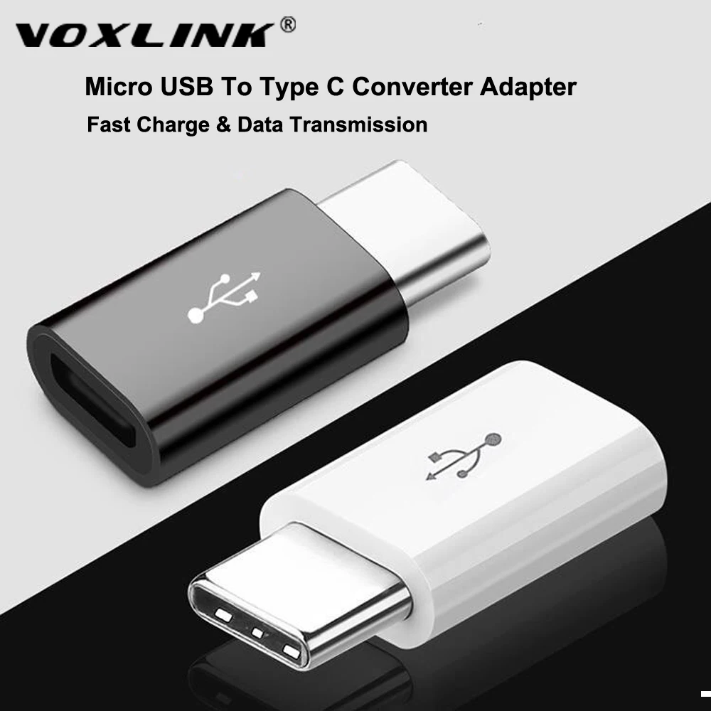 VOXLINK 5 шт микро Usb штекер type-c Micro Usb-type c конвертер адаптер для huawei Macbook Oneplus Xiaomi зарядное устройство