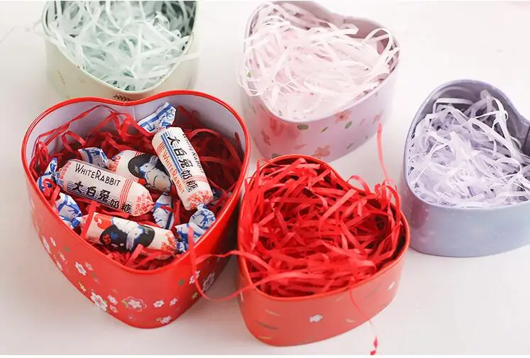 10 packs Colorful Shredded Paper Raffia Gift box Filler Wedding Party