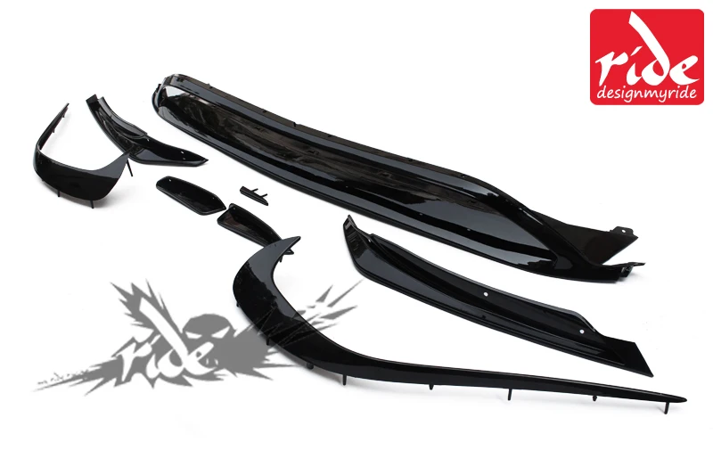 Для Mercedes Benz A Class W176 a180 a200 a250 ABS передний бампер для губ Canards 8 шт./компл. A45 Стиль