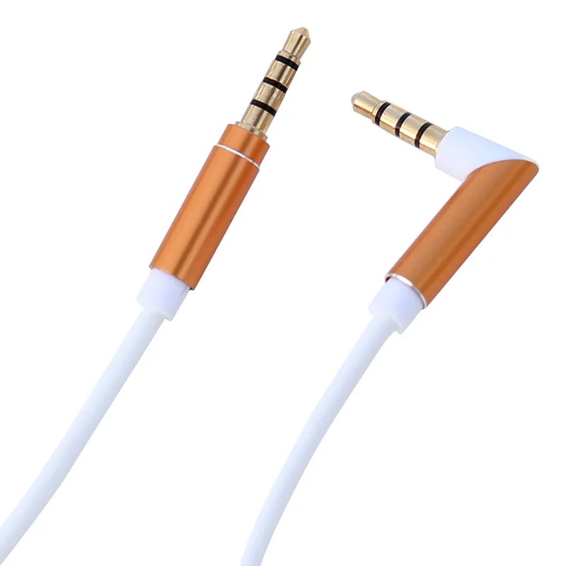

0.2m short 3.5mm Aux Cable Jack Gold Plated 90 Degree Right Angle Audio Cable for Car for iphone