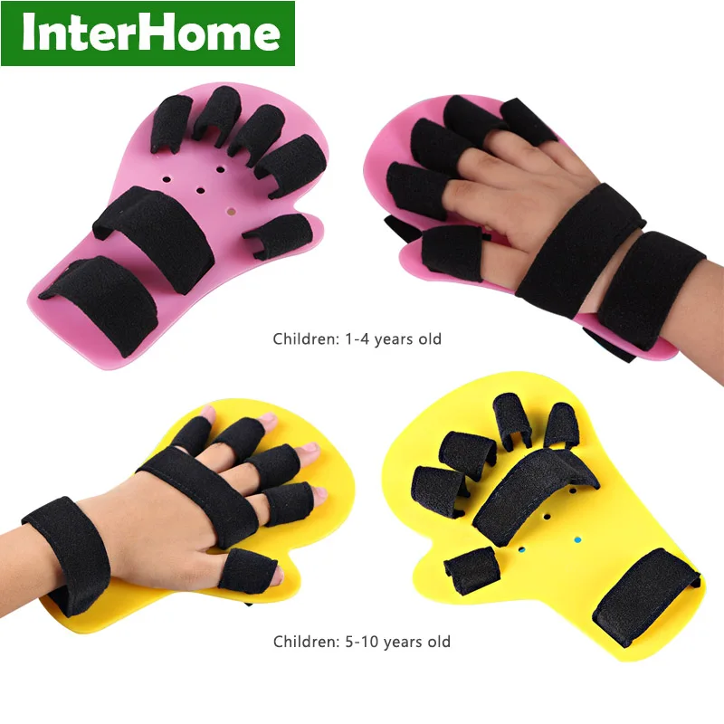 

Child Hand Wrist Orthosis Splint Separate Children Finger Flex Spasm Extension Board Boy or Girl Polio Rehabilitation Exercise