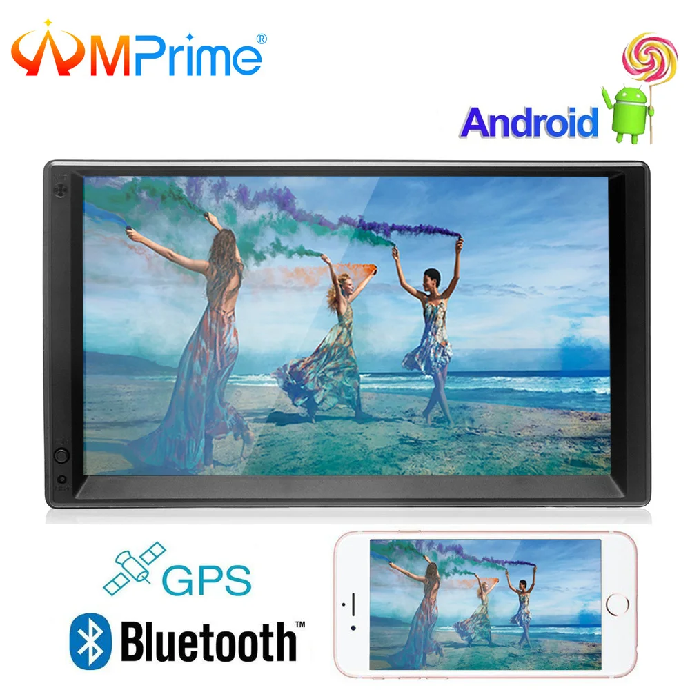 

AMPrime Android 2 din 7" Universal wifi Car Multimedia GPS Navigation Player Bluetooth AUX MP3 MP5 Stereo Autoradio Audio Radio