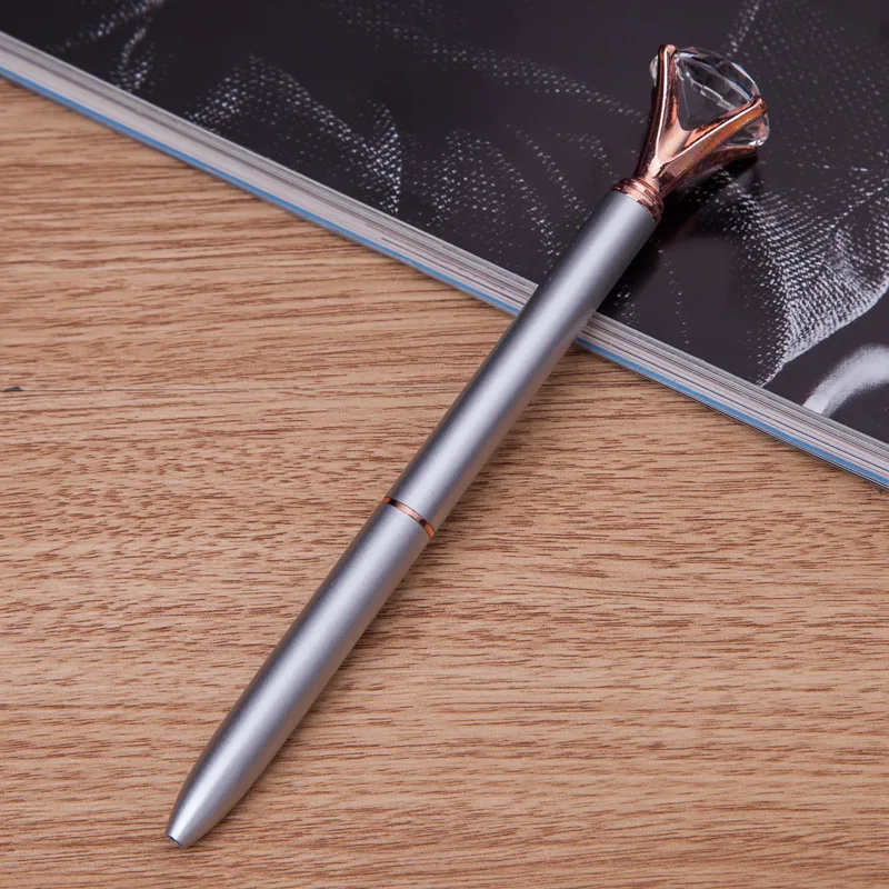 Carat Diamond Metal Pens Crystal Ballpoint Pen Novelty  Escolar Bolis Modish 