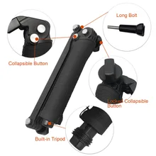 Waterproof Gopro Tripod 3 Way Monopod For Gopro Hero 5 3+ 4 Session Xiaomi yi 4K SJCAM SJ4000 Camera Grip Go Pro 5 Accessorios