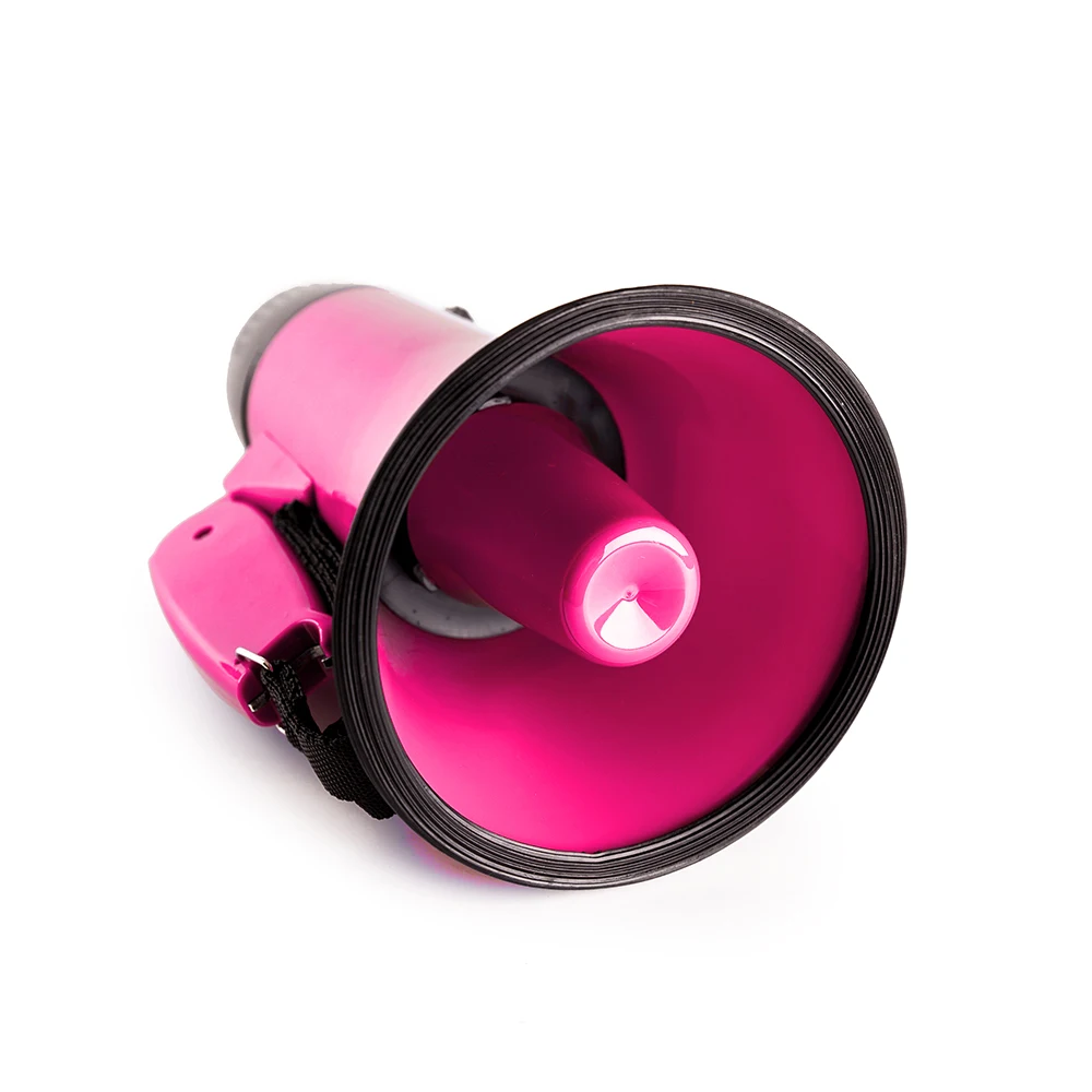 Mealivos розовый портативный громкоговоритель 20 ватт мощность МегаФон динамик Bullhorn голос и сирена/режимы сигнализации