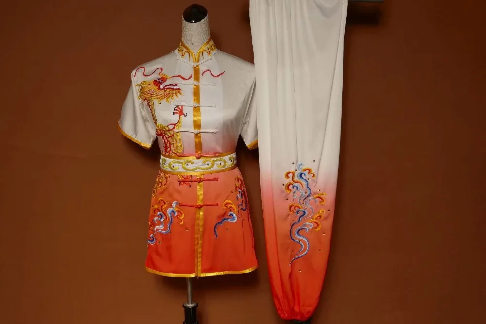 Wushu taichi одежда тайцзи changquan Униформа боевых искусств соревнование вышитая kungfu