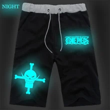 Мужские короткие штаны для бега новые модные спортивные дышащие штаны Аниме цельные светящиеся Короткие штаны Jogger повседневные спортивные штаны