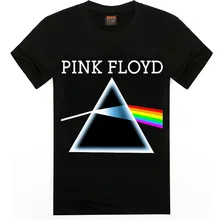 (Harajuku T-shirt) Männer Lastest 2016 Mode Kurzarm Pink Floyd Gedruckt T-Shirt Lustige T-shirts Hipster Oansatz coole Tops