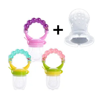 

Fresh Food Nibbler Baby Pacifiers Feeder Kids Fruit Feeder Nipples Feeding Safe Baby Supplies Nipple Teat Pacifier Bottles New