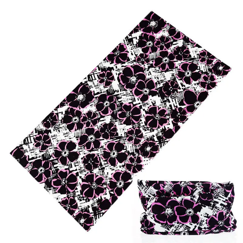 

Beautiful Pink Plum Flower Printing Magic Neck Scarf Buffe New Design Multi Use Sports Moto Cycling Bandana Headwear Face Mask