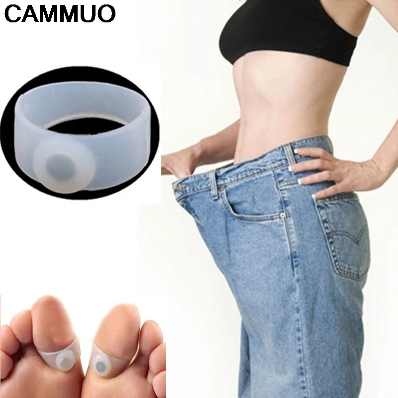 

2pcs/pair Magnetic Therapy Slimming Products Fast Lose Weight Burn Fat Reduce Fats Body Silicone Foot Massage Magnetic Toe Rings