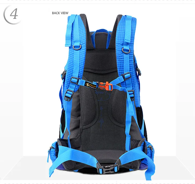 50 л новый стиль цвет столкновения открытый рюкзак, сумка водонепроницаемый альпинизм Пеший Туризм Сумка
