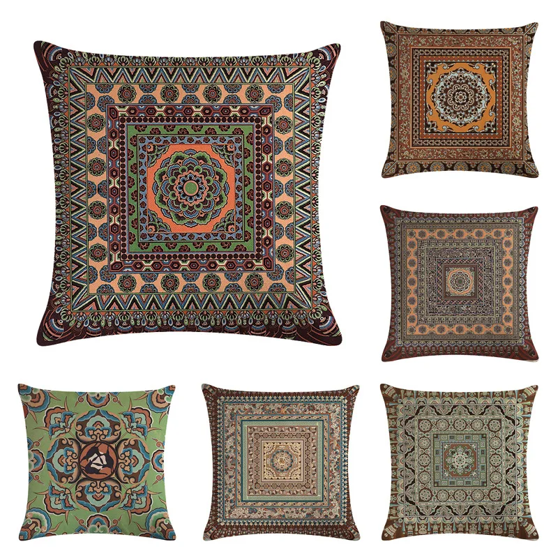 

Ethnic Pattern Geometry Cushion Cover Home Car decorative throw pillows New Arrival Funda Cojines coussin custom Almofad