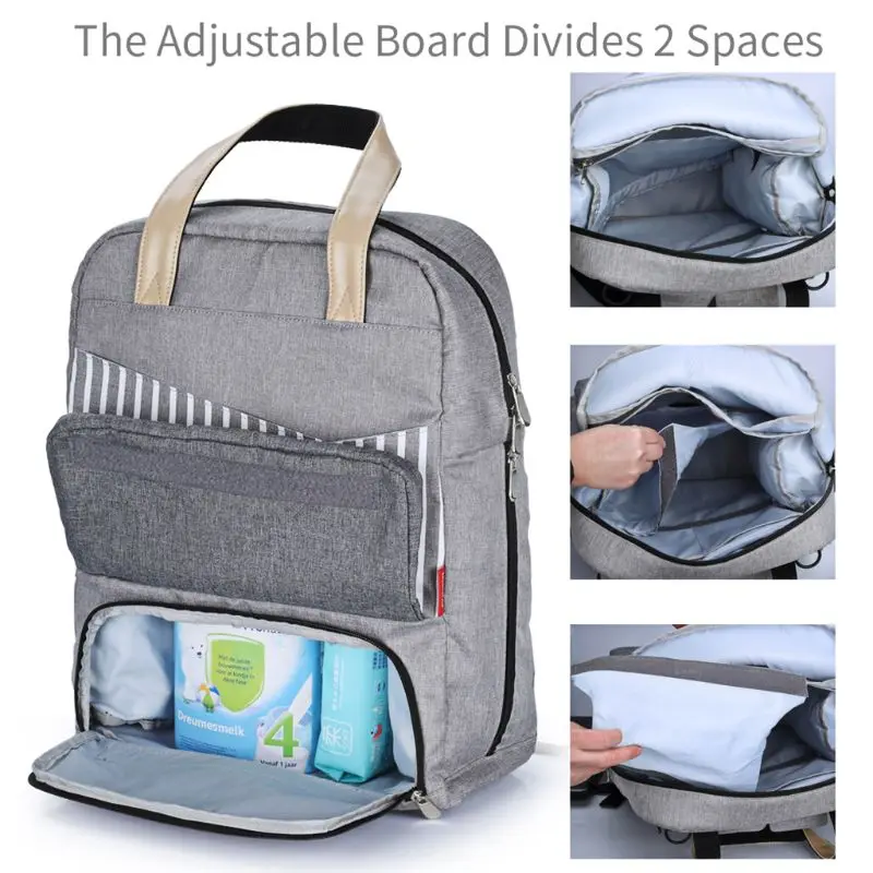 

Multifunctional Mummy Maternity Nappy Diaper Bag Large Capacity Baby Stroller Bags Travel Backpack