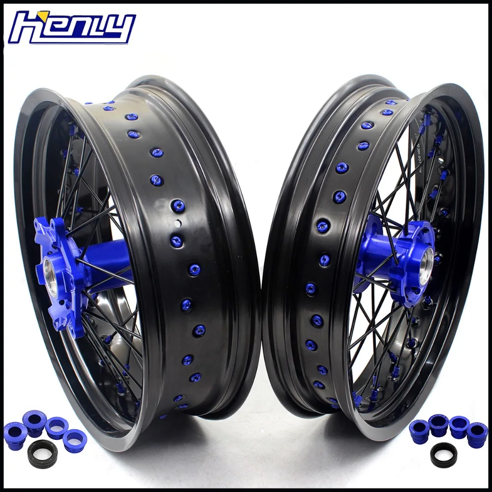 3.5/4.25 SUPERMOTO WHEELS RIMS SET FOR KTM SX SXF XC XCW XCF EXC EXCF