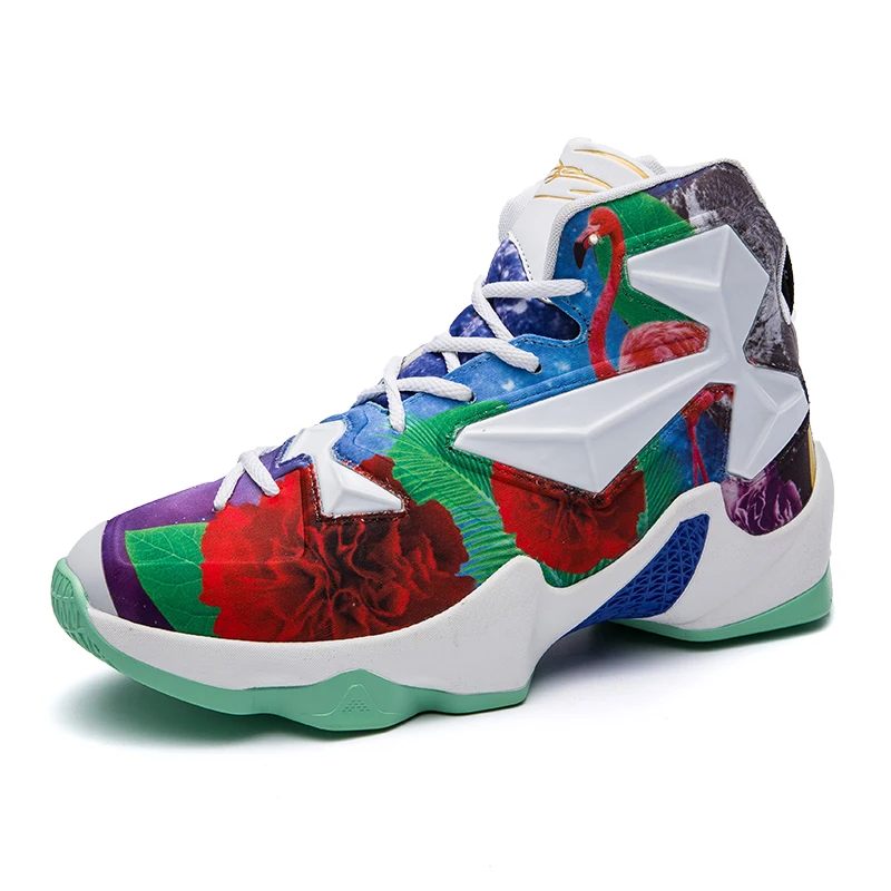

Men Basketball Shoes Air Damping Lace Up Men Basketball Sports Sneakers High Top Gym Sneakers Male Outdoor Jordan