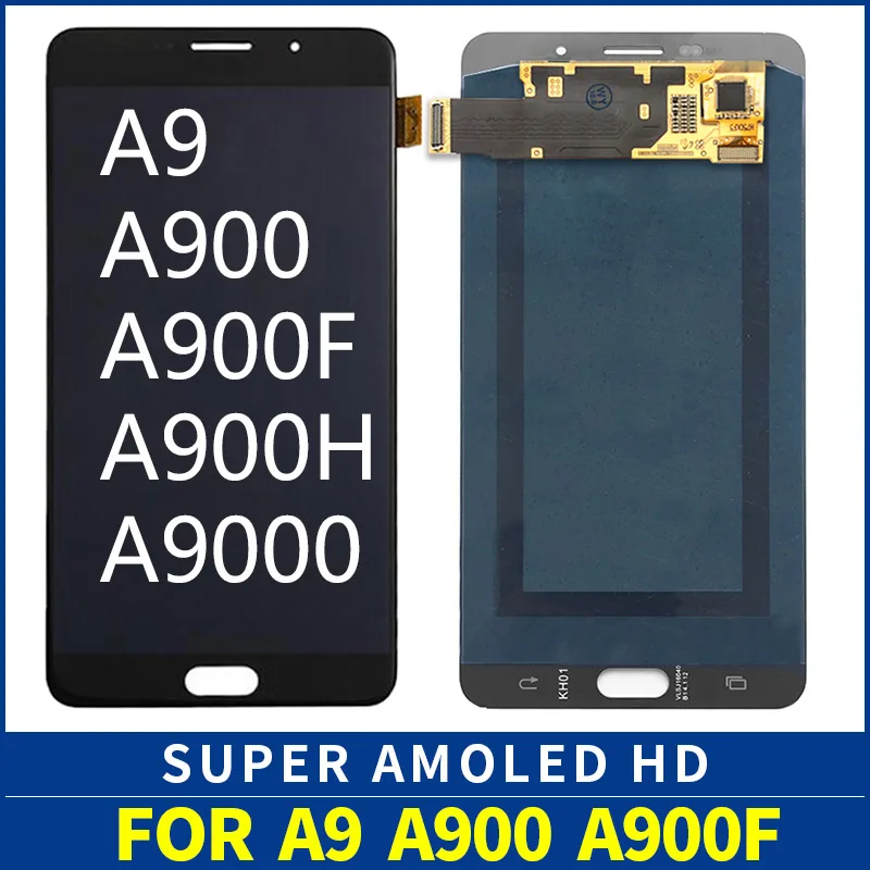 

super AMOLED Replacement for SAMSUNG Galaxy A9 2016 A910F LCD Screen Display Touch Digitizer A9 A900 A9000 LCD Display