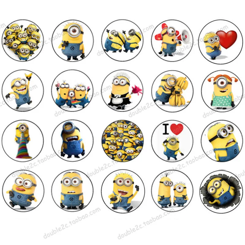 Us 5 44 45 Off Wafer Paper For Cup Cake Topper Minion Minions Birthday Party Decorations Kids 2