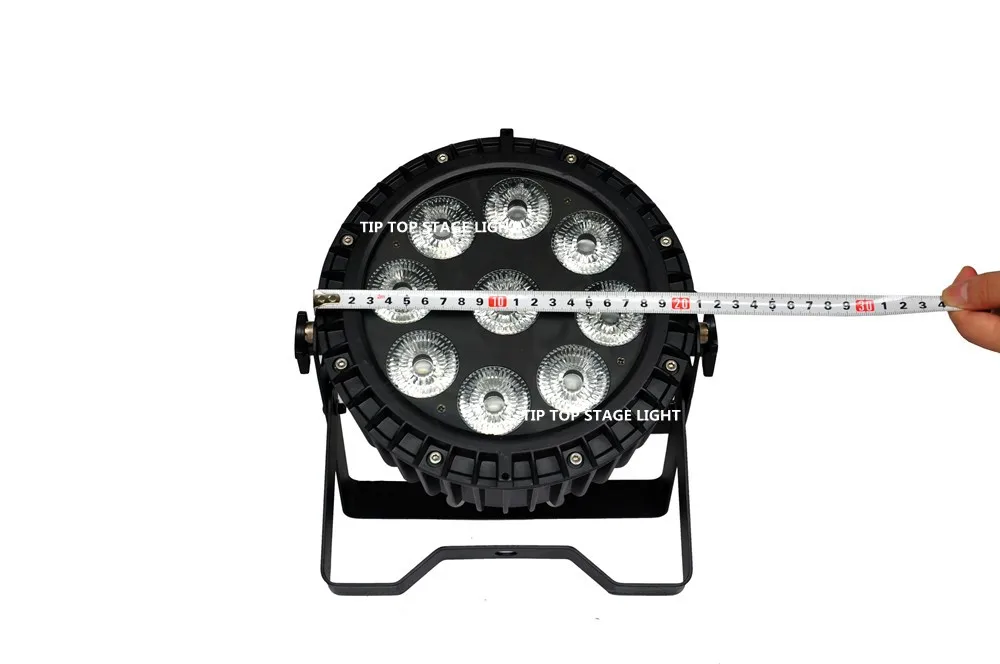 Китай Дорожный Чехол 8in1 + 8xlot Водонепроницаемый светодио дный Par Light RGBWA УФ 6IN1 9*18 Вт отличный отвод тепла с высокой яркостью эффект