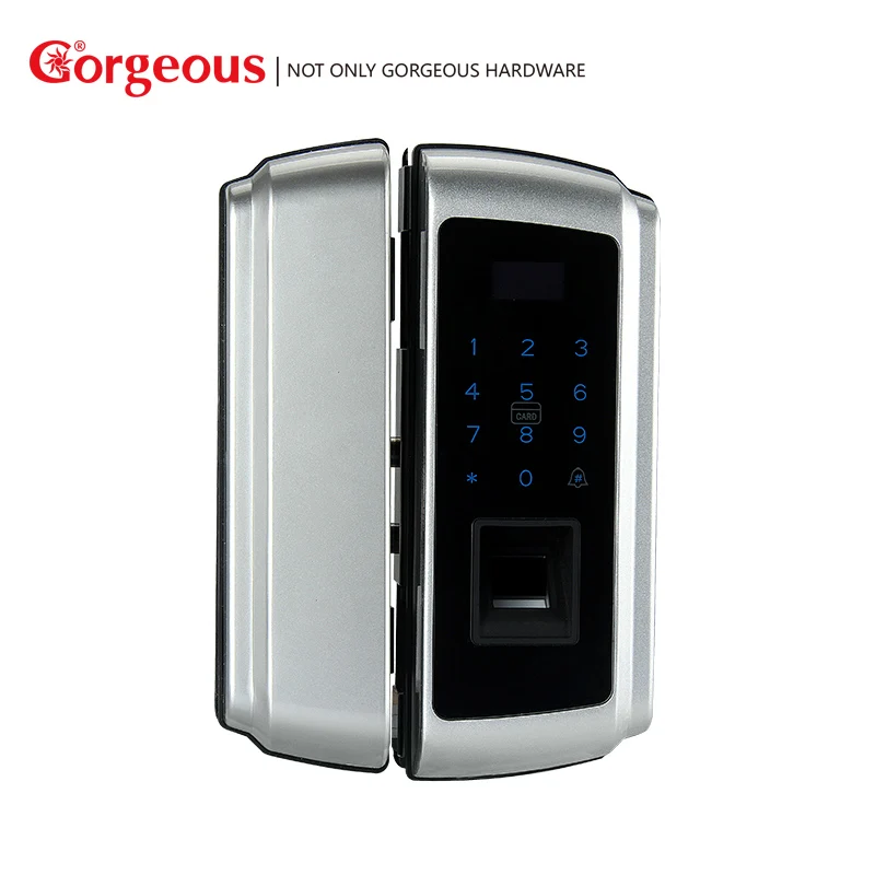 Koop Gorgeous Zinklegering Slimme Lock Elektronische smart magnetische kaart wachtwoord slot Glas deurslot gratis opening smart lock H