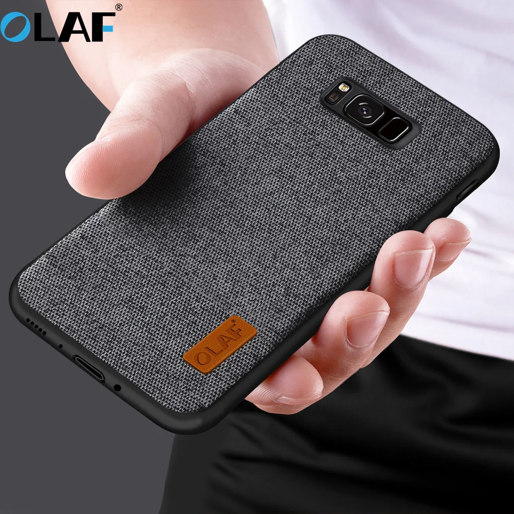 

for Samsung S8 S9 Plus case cover back cover silicone edge fabric case coque original for samsung Galaxy S7 Edge Note 9 8 case