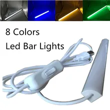 30 см 50 см светодиодный светильник 2835 алюминиевый светодиодный светильник с жесткой полосой l-образная форма для настенной угловой кухни под шкаф светильник 90 градусов настенный