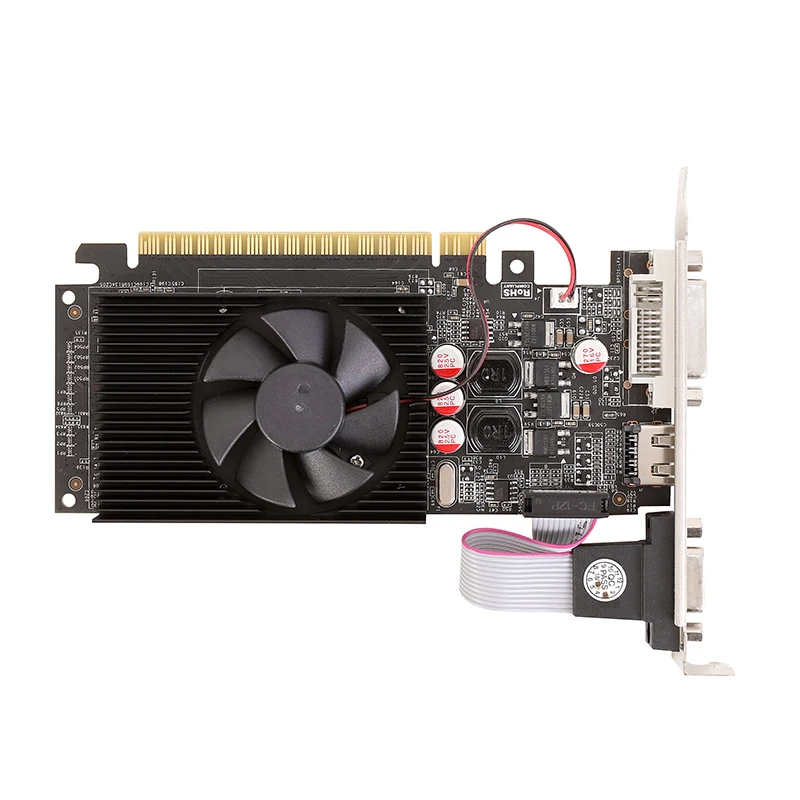  Für NVIDIA GeForce GT610 1GB GDDR3 Grafikkarten GPU GT 610 1G D3 64Bit DVI VGA PCI Express 20X16 GP