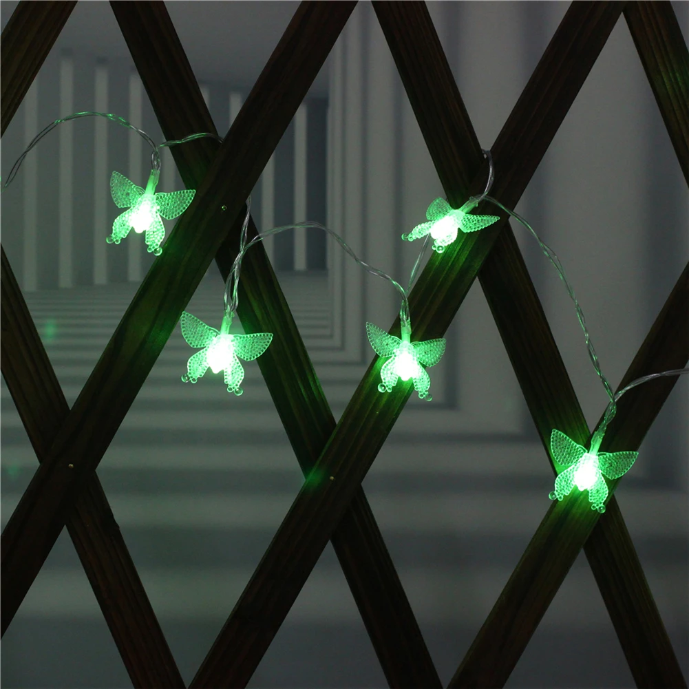 Перламутровые бабочка свет шнура 1,5 м-6 м, 10L/20L/40L3AA/номер Weding вечерние стены украшения на окна для дома детская Ночная лампа
