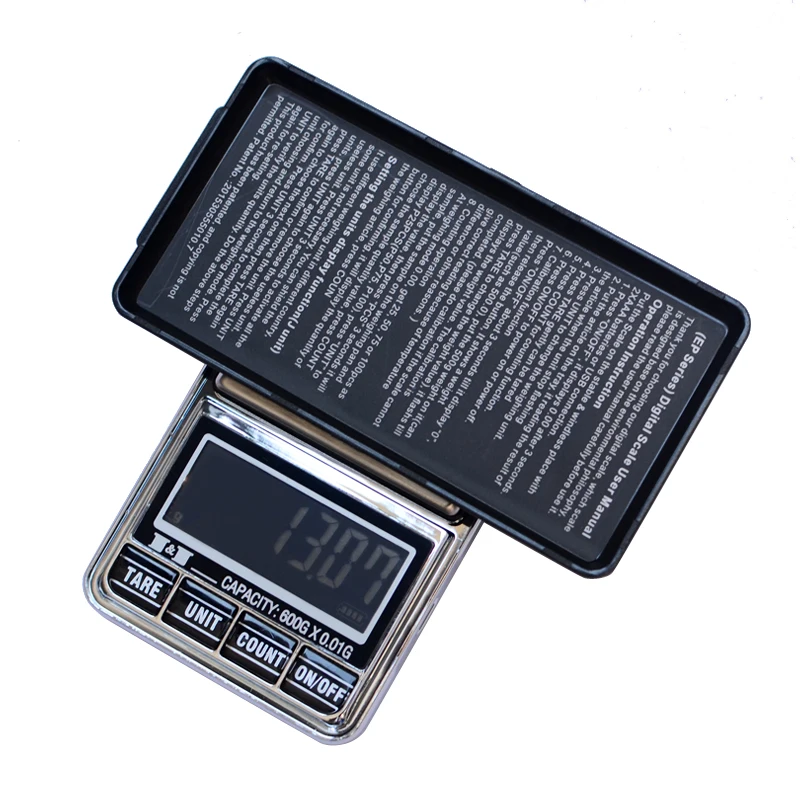 

USB 600g/0.01g Portable Mini Precision Digital Electronic Pocket Diamond Grain Coin Jewelry Scale Balance weighting LCD